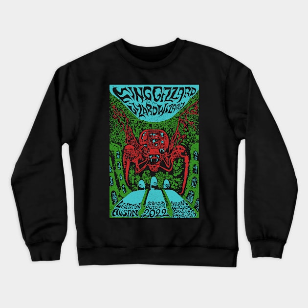 King Gizzard & Lizard Wizard Spider Crewneck Sweatshirt by demarsi anarsak